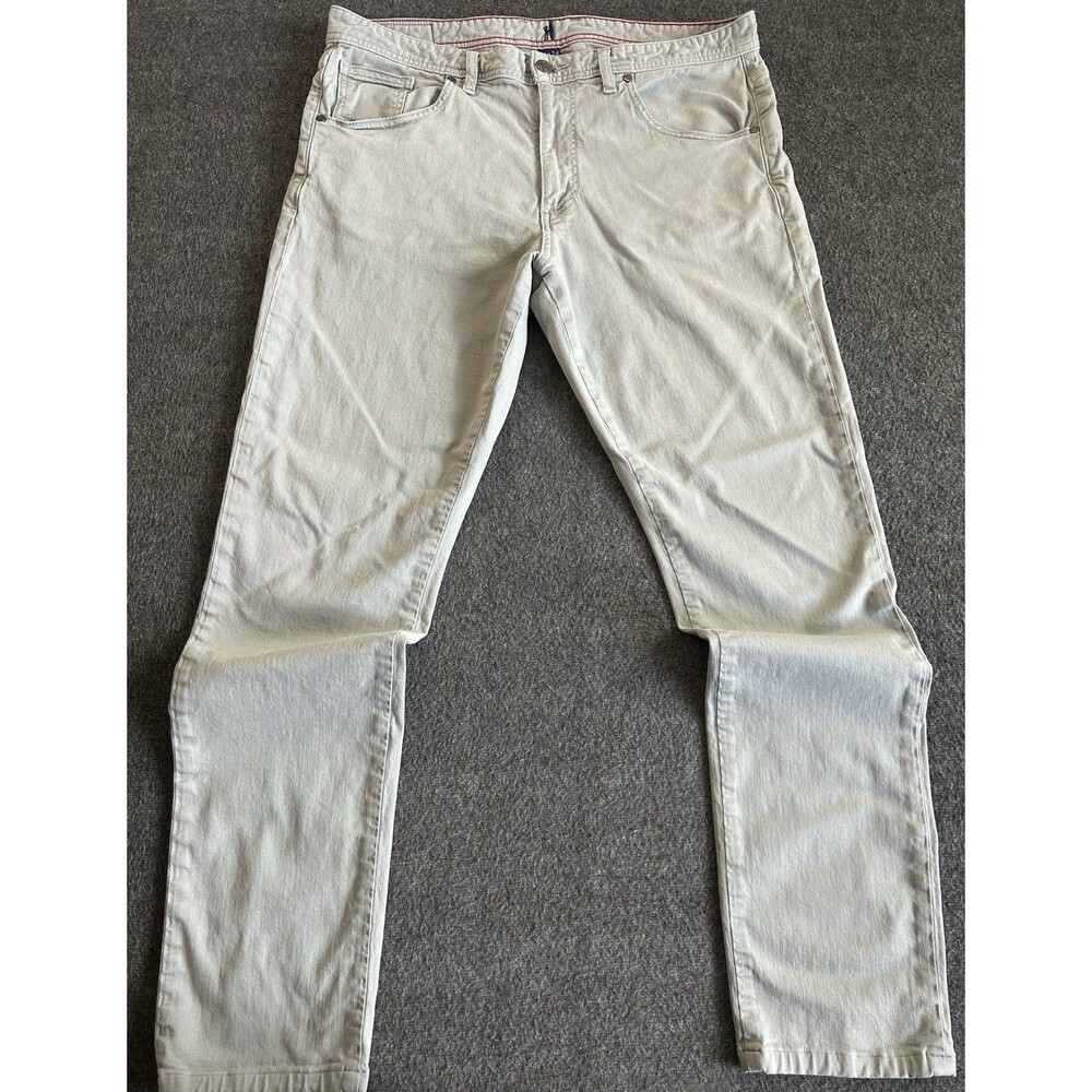 Johnnie O Pants Men’s Size 36x32 Mako Gray Hugo Casual 5 Pocket Slim Stretch - Picture 3 of 12